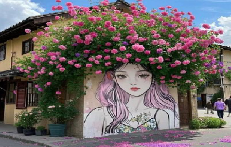 黄梅怎么设计网红打卡墙绘