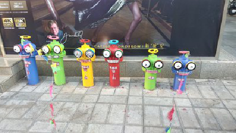 黄梅商业区彩绘