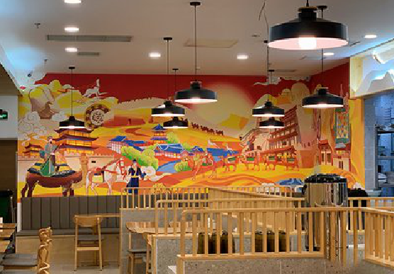 黄梅商业空间彩绘介绍。